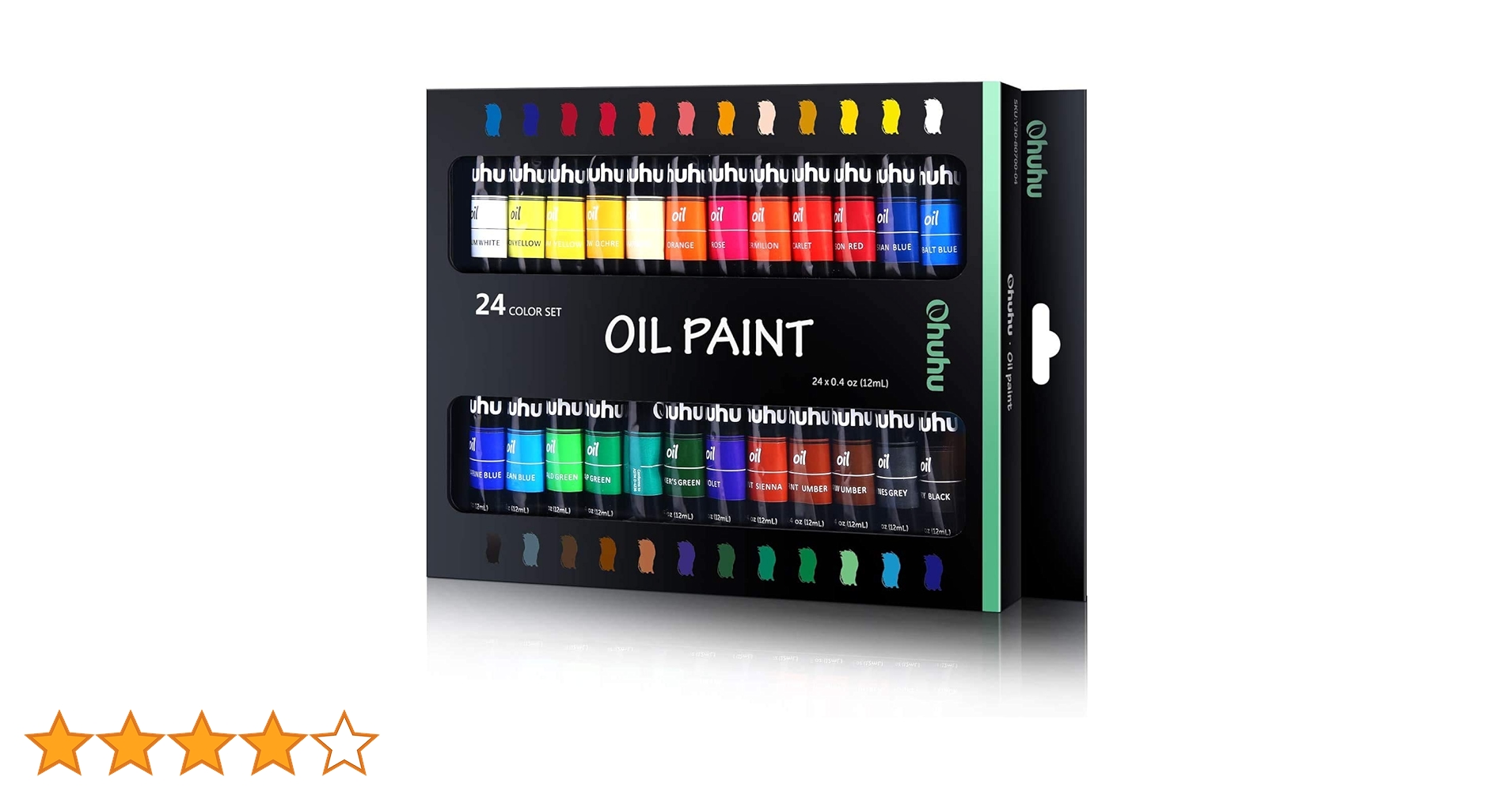 Amazon | Ohuhu 油絵具 セット 24色 油絵 油絵の具 絵の具 絵画